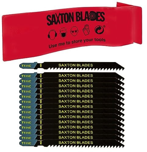 15 x Saxton Jigsaw Blades Wood T111C fit Bosch, Dewalt, Hitachi, Makita, Festool etc