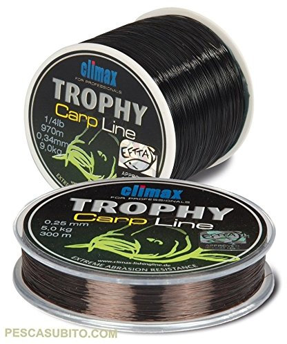 Pescasubito.com MONOFILO Pesca 0,35 300 m da CARPFISHING Nero Carpa per Mulinello Filo 035