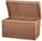 e-wicker24 Weidenkorb zur Aufbewahrung von Gegenständen und als Wäschekorb oder Spielzeugkorb geeignet Wäscheschrank Truhe für Wäsche Wäschepuff aus Weide geflochten Schrankkoffer (Natur)