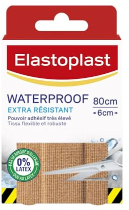 Elastoplast Extra strapazierfähiger Verband, wasserfest, 8 Streifen, 10 cm x 6 cm