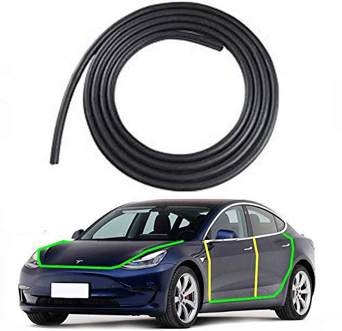 ACEOLT Hochwertiges Gummi-Türdichtung Schalldichtes Kit zur Reduzierung des Windluftdrucks für Tesla Model 3