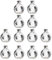 HEALLILY 25Pcs 150Ml Bouteille Transparente en Forme D'ampoule Bouteille à Boule Claire Pot de Bonbons Bouchon à Vis Bouteille Vide Bouteille à Bille Remplissable Récipient à Ampoule Ronde