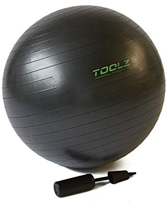 TOOLZ Gymnastikball – Fitnessball für Büro, Yoga & Training – Sitzball für Rückentraining, Pilates & Schwangerschaft - Trainingsball (65cm)