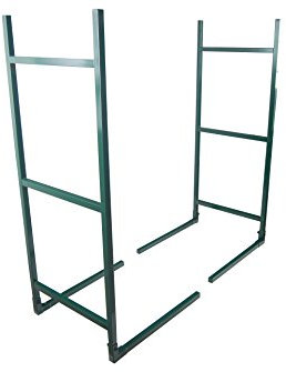 GREENSTAR - Range-Bûches - Porte-Bûches Extérieur/Intérieur - Capacité de Stockage Réglable de 1 à 20 mètres et plus - Hauteur : 1 mètre - Largeur (1 Support) : 40 cm