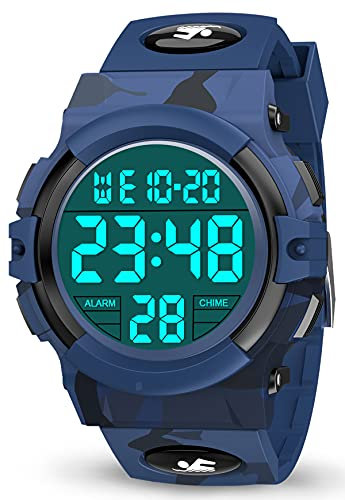 Dislocati Geschenk für Jungen 6-15 Jahre, Weihnachten Geschenk für Kinder LED 50 Armbanduhr Mädchen Spielzeug für Jungen 5-15 Jahre Elektronisches Gastgeschenke für Jungen 6-15 Jahre
