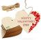 20 Stk Holzherzen zum Basteln für Hochzeitsdeko - 10cm Herz aus Holz Streudeko Heimwerk & DIY - Holz Herz Deko für Holzherzen Hochzeit Deko mit Jute Schnur für Geschenkanhänger & Valentinstag