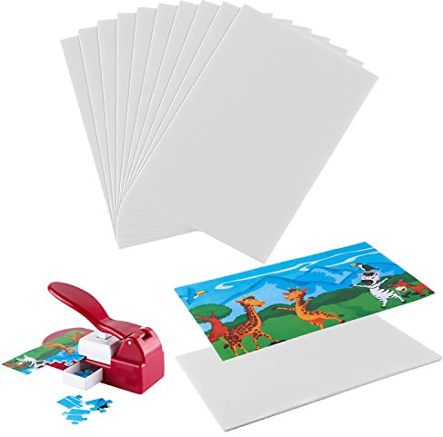 10PCS Adhedive Foams for Puzzle Maker Machine CutterJigsaw Puzzle Making Machine Special Sponge sticker for sticking 4x6inch Photos, Posters, Puzzles Dedicated Single-Sided Adhesive Foam Boards
