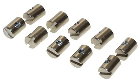 10x Bowdenzug Schraubnippel Klemmnippel 5x7 mm kompatibel mit Puch Hercules Kreidler Zündapp Mofa Moped Mokick