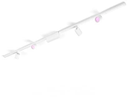 Philips Hue Perifo Railverlichting Plafond 4-Spots - Basisset - Duurzame LED Verlichting - Wit en Gekleurd Licht - Dimbaar - Verbind met Bluetooth of Hue Bridge - Werkt met Alexa en Google Home - Wit