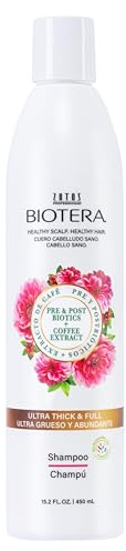 Biotera Ultra Thick & Full Volumizing Shampoo | Fine or Limp Hair | Microbiome Friendly | Vegan & Animal Test Free | Paraben & Sulfate Free | Color-Safe | 15.2 Fl Oz
