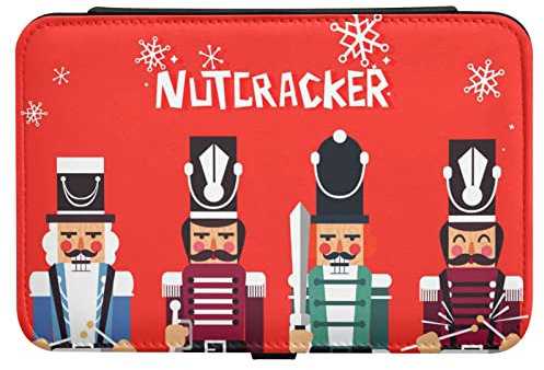 Nutcracker Jewelry Box PU Leather Portable Jewelry Case for Ring Bracelet for Earrings Ring Necklaces Bracelets Gift for Loved Ones