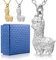 Engelshof Kette mit Alpaka Geschenk für Frauen und Mädchen Alpakakette aus 925 Stirling Silber Schmuck Alpaka Anhänger Lama Halskette in Silber