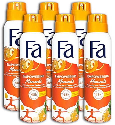 6 er Pack Fa Deo Deospray Deodorant Empowering Moments 6 x 150 ml