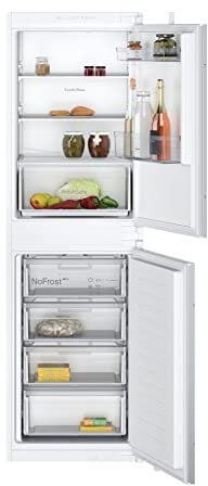 NEFF N30 KI7851SE0G Fridge Freezer with Sliding Hinge, Built-in Fresh Safe Food drawer NoFrost Eco Air Flow