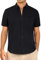J.VER Men's Black Linen Shirts Short Sleeve Button Down Regular Fit Solid Shirt Shrink Free Casual Breathable Light Summer Holiday Beath Shirts with Pocket 2XL