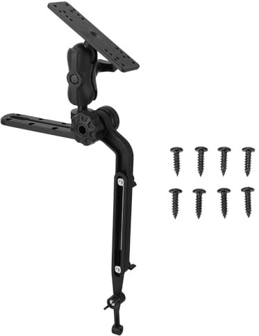 Fischfinder-Halterung, 1,5-Zoll-Kugel-Fischfinder-Halterung, Nylon-Aluminiumlegierung, Hohe Salzwasserbeständigkeit, Kajak-Boot-Kanu-Ersatz für Garmin,