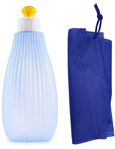 Portable Travel Bidet Cleaner Hygiene Wash Sprayer Manual Press Cleaning Tools for Women Wash Butt Easy to Use 350ml Glass Bottles with Cap