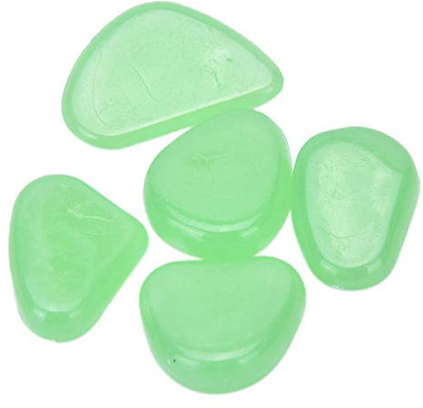 Décorations de Jardin, 200 pièces, Galets Lumineux Qui Brillent dans la Nuit, décorations d'arrière-Cour de Mariage décoration d'intérieur (Color : Green, Size : One Size)