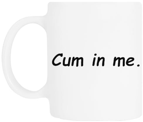 TAMBOOTEE Cum In Me Weißer Keramikbecher-Trinkbecher