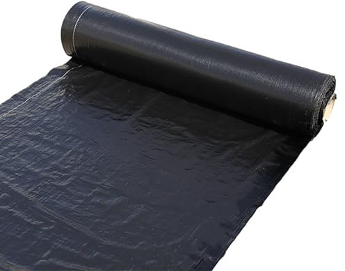 SHOSTYY Weed Control Fabric, Heavy Duty Weed Barrier Membran, Leicht Zu Schneiden Landschaft Bodenbelag, Unkraut Barriere Matte, für Kies Kunstrasen Rasen Unterlage(1.5 * 100m)