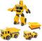 Transformierbarer Roboter Kipplaster LKW Spielzeugauto Baufahrzeug Fahrzeug Laster Muldenkipper Transporter Bergbau Transformator Transform Verwandlungroboter
