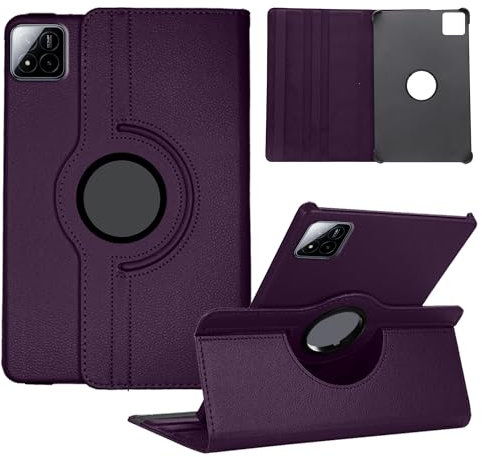 Funda Compatible con Xiaomi Mi Pad 7 / Mi Pad 7 Pro 11.2 Tableta 2025, Multiángulo Carcasa Cuero PU Soportes Giratorios de 360°