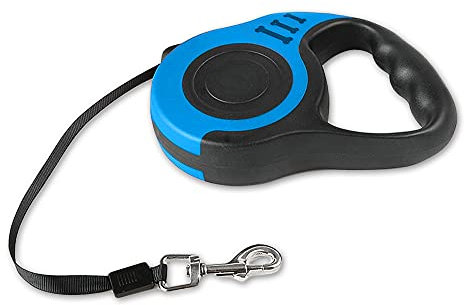 Hundeleine, 3 m Einziehbar Hundeleine,hundeleine ausziehbar,für Kleine, Mittlere und Große Hunde, Blau