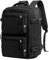 Mi Ko Mi Ka Mochila de Viaje Grande: Resistente al Agua, con Compartimento para Zapatos Separado, Puerto de Carga USB y Diseño Multifuncional Antirrobo. 2210 (Negro 5188)