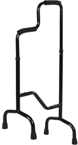 Treppensteighilfe Cane Ältere Treppenlift Assist Geräte Step Helper, Multifunktions-Gehhilfe Step Helper, Höhenverstellbar 88-97Cm Eisen Ältere Treppenlift Assist Geräte Step Helper,Schwarz
