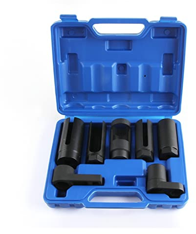 BWBVHRHZY 7pcs Oxygen Sensor Socket Wrench Thread Chaser Tool Kit Auto O2 Socket Removal Installation Install Offset Vacuum Sensor Socket