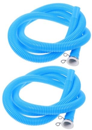 DIYEAH Half-Automatic Washing Machine Water Inlet Pipe Extensions 2pcs 16mm Pe Hoses for Efficient Drainage
