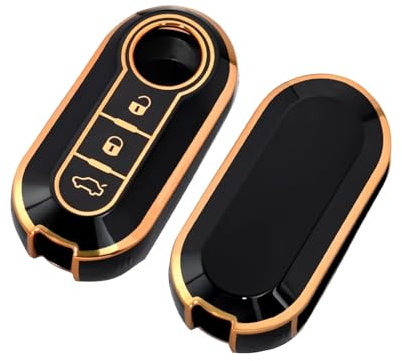 Intérieure Voiture Pour Citroen Porte-clés de voiture Housse de porte-clés de voiture en cuir Accessoire Voiture Intérieur(Black g)