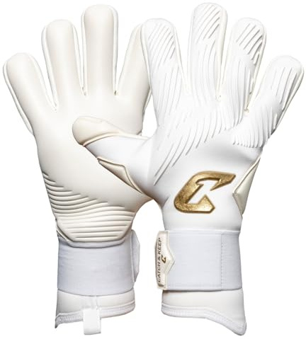 CATCH&KEEP Invictus Torwarthandschuhe | Profi Fußballhandschuhe für Erwachsene (Größe 7-11) | 4mm Viper Grip für Halt bei Regen & Nässe | Negativschnitt, elastische Bandage
