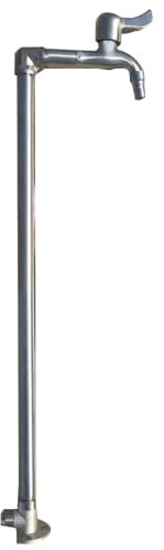 Rubinetto da giardino in acciaio inox resistente alle intemperie rubinetto esterno per patio e giardino 48,3 cm lungo resistente al freddo e al sole connettore per tubo flessibile durevole colonna