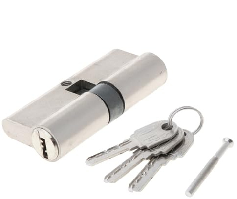 Barillet Porte d'entrée,Barillet de Serrure Serrure de porte et fenêtre à Double ouverture, sécurité, clé cylindrique 60, 70, 80, 90mm, antivol, serrure d'entrée, noyau allongé(D)