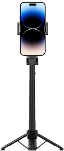 Selfie Tripod - Foldable Tripod 50 cm, Wireless Remote Control, 360 Degree Rotating, Non-Slip Stand | Camera Stand for Photography, Live Streaming, Recording,