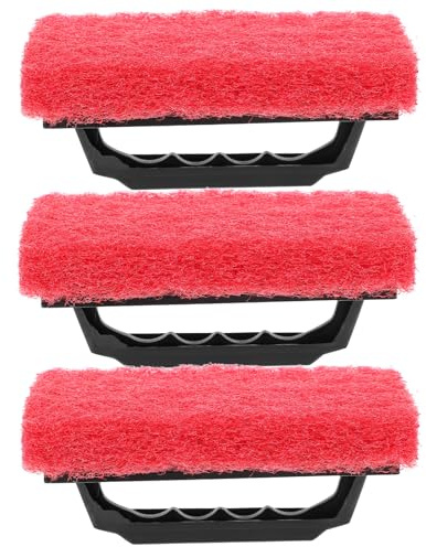 Veemoon Lot de 3 Brosses de Nettoyage pour Sérigraphie Manche Résistantes à L’Usure et Dissolvant D’Encre Accessoires D’Imprimerie pour Nettoyage D’Impression Textile et Graphique