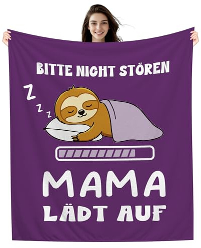 Amorea Bitte Nicht stören Mama lädt auf Lustige Decke für Mama von Tochter Sohn Mutter Geburtstag Muttertag (Mama-a)