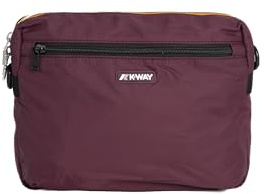 K-Way Borsa a Tracolla Moire Violet Mauve Wine