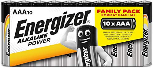 ENERGIZER PILAS ALKALINE POWER Batterie Alkaline Power AAA (Micro / LR03 10er Schlauchware), Naranja, 630066