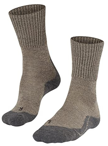 FALKE Herren TK1 Wool Wandersocken starke Polsterung Trekkingsocken antiblasen warm Thermo dick atmungsaktive schnelltrocknende klimaregulierende geruchshemmende Wolle Funktionsmaterial 1 Paar