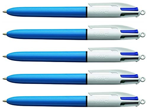 BIC 4 Colours Original Medium Ballpoint Pen - Pack of 5