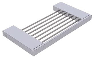 INDA - Cestino portaoggetti L.21 cm Divo Cromo Lucido