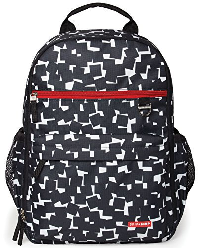 Skip Hop Duo Signature Cubes - Modern Unisex Softshell Rucksack - Schwarz - Schule