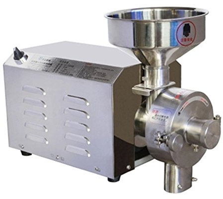 CGOLDENWALL Stainless Steel Spice and Chinese Herb Grinder Sugar Peppe Mill Soybean Grain Food Grinding Machine 15-40kg/h (SY-1200(Without Pedestal))