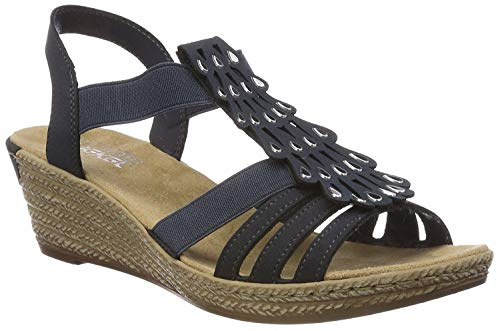 Rieker Stream Womens Wedge Heel Sandals