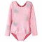 HOUZI Justaucorps de gymnastique à manches longues pour fille - Collants de danse - Rose - Taille 5-6