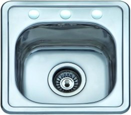 ALBAÑO - (Modelo Basic) Fregadero 1 seno de 38x38x16cm