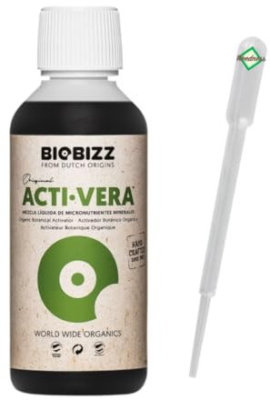 Weedness BioBizz Engrais Acti-Vera 5 litres - Engrais Naturel NPK Engrais Cultiver Bio Orchidées Bonsaïs Bio