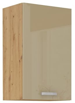 Hängeschrank 50 Eiche Artisan Cappuccino Hochglanz Küchenzeile Küchenblock Küche